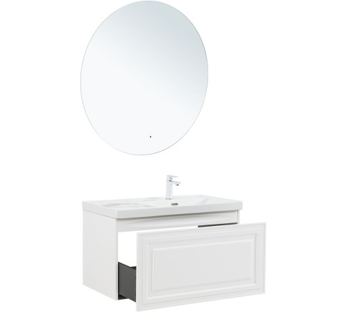 Тумба под раковину Aquanet Агата 90 белый сатин