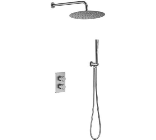 Душевой комплект Allen Brau Priority 5.31013-BN (с внутренней частью, 2 выхода) никель браш