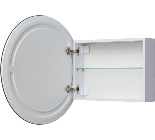 Зеркальный шкаф Aquanet Оптима 80 белый, с LED подсветкой