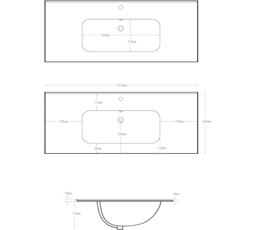 Раковина Allen Brau Glority 100 1.35009.20