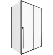 Душевой уголок Allen Brau Fantasy 130x90 3.11007.31 + 3.11013.31 черный матовый