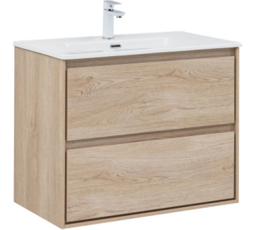 Тумба под раковину Aquanet Милан 80 дуб светлый