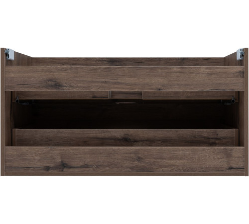 Тумба под раковину Aquanet Алвита New 100 2 ящика, дуб веллингтон табак