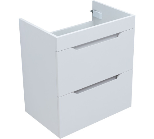 Тумба под раковину Aquanet Практика 60 белый матовый (2 ящика)