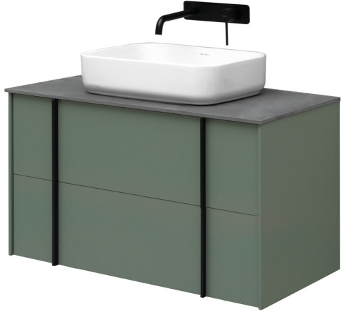 Тумба под раковину Allen Brau Reality 90 1.32006.CGM олива матовый