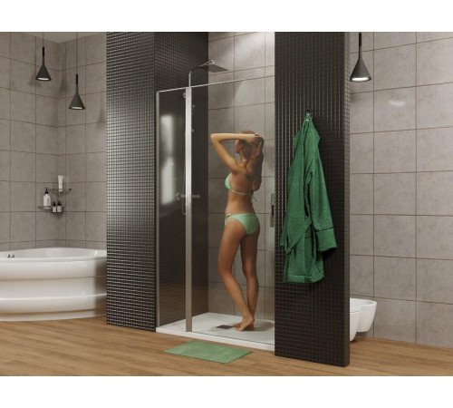 Душевая дверь Allen Brau Priority 140 3.31036.BBA черный браш