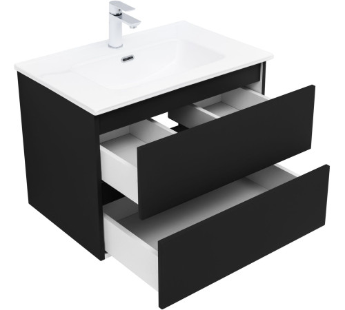Тумба под раковину Aquanet Вега 2.0 70 черный