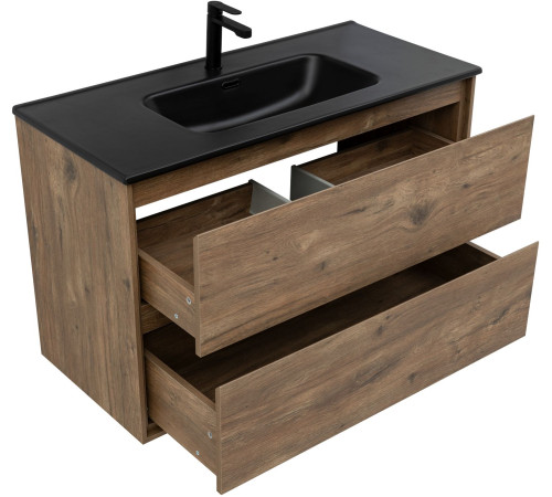 Тумба под раковину Aquanet Милан 100 дуб рустикальный