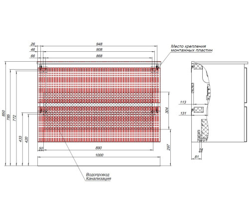 Тумба под раковину Aquanet Джейн (Flat) 100 белый матовый