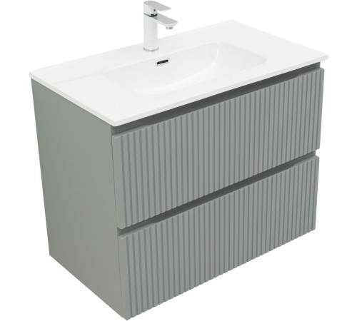 Тумба под раковину Aquanet Джейн (Flat) 80 мисти грин