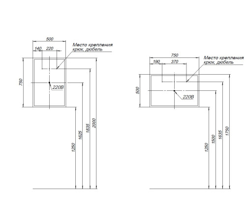 Зеркало Aquanet Оптима 50 с LED подсветкой