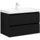 Тумба под раковину Aquanet Вега 2.0 80 черный