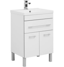 Тумба с раковиной Aquanet Верона 60 белый (напольная 1 ящик 2 дверцы)