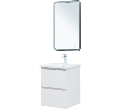 Тумба под раковину Aquanet Эмбер 50 белый матовый