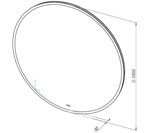 Зеркало Aquanet Арт 100 RGB LED