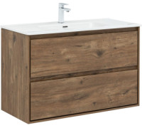 Тумба под раковину Aquanet Милан 100 дуб рустикальный