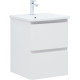 Тумба под раковину Aquanet Эмбер 50 белый матовый