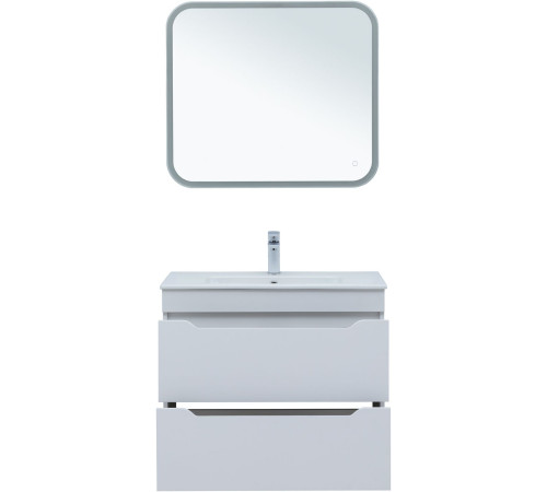 Тумба под раковину Aquanet Практика 80 белый матовый