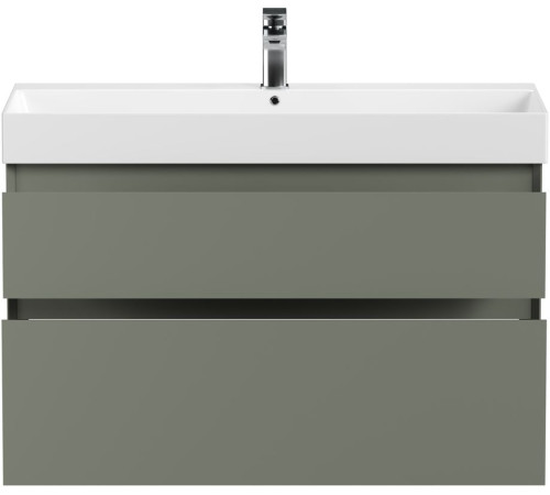 Тумба под раковину Allen Brau Infinity 100 1.210027.CGM олива матовый