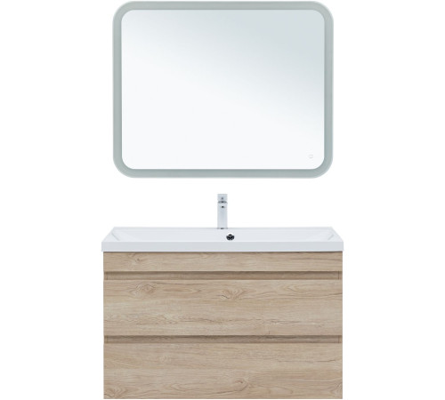 Тумба под раковину Aquanet Нота New 100 дуб светлый