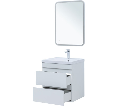 Тумба под раковину Aquanet Нота New 60 белый глянец