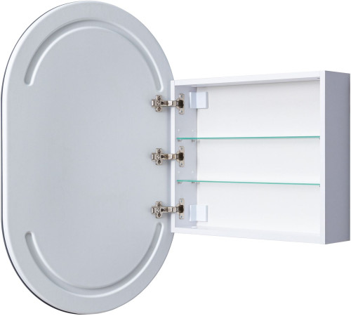 Зеркальный шкаф Aquanet Монте 60 белый, с LED подсветкой