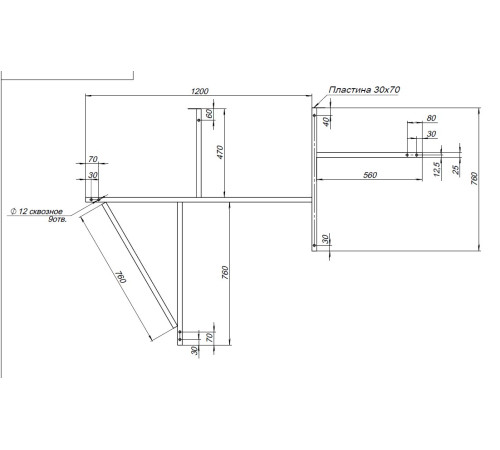 Каркас сварной для акриловой ванны Aquanet Jamaica 160x100 L/R