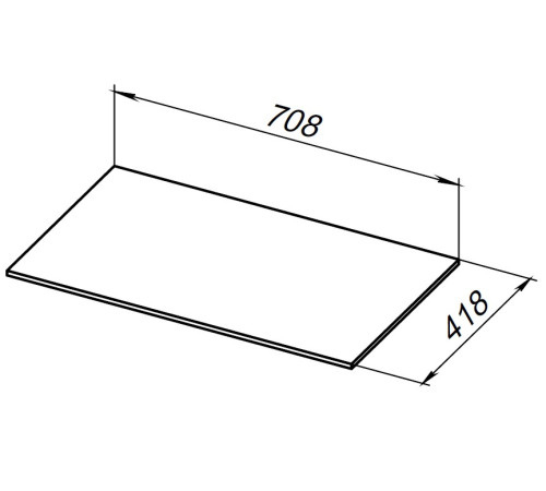 Столешница Allen Brau Liberty 75 1.330011.G-S серый структ