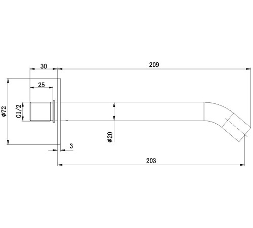 Излив Allen Brau Priority 5.31B18-BN никель браш