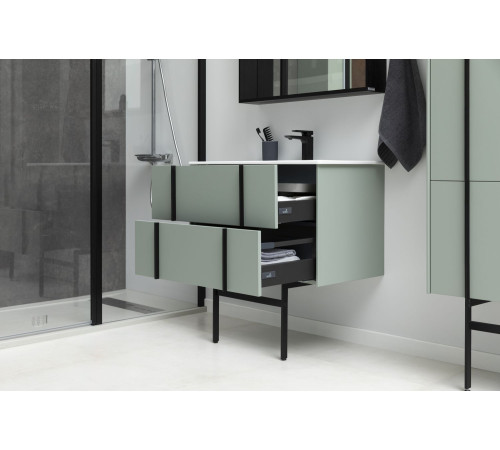 Тумба под раковину Allen Brau Reality 80 1.32005.CGM олива матовый