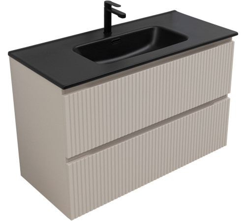 Тумба под раковину Aquanet Джейн (Flat) 100 бежевый