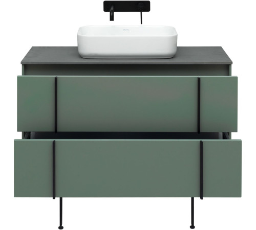Тумба под раковину Allen Brau Reality 100 1.32007.CGM олива матовый