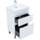 Тумба под раковину Aquanet Слим 50 напольная, белый сатин