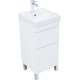 Тумба под раковину Aquanet Слим 40 напольная, белый сатин