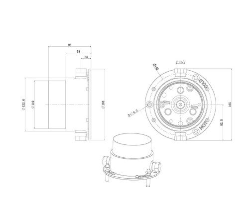 Смеситель для ванны Allen Brau Priority 5.31008-00 (с внутренней частью) хром
