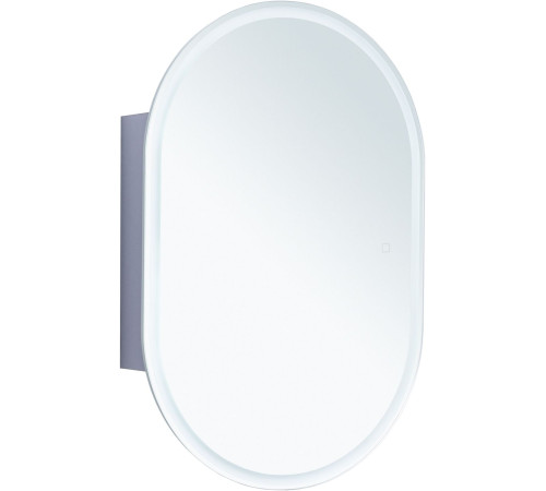 Зеркальный шкаф Aquanet Монте 60 белый, с LED подсветкой