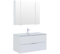 Мебель для ванной Aquanet Алвита New 100 2 ящика, белый матовый