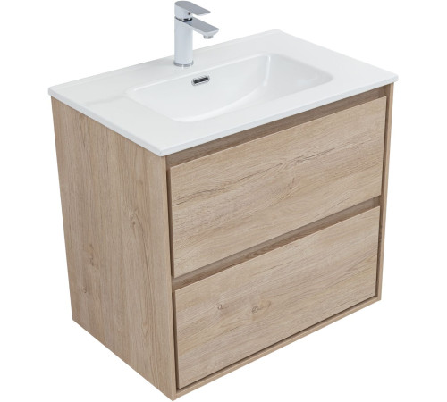 Тумба под раковину Aquanet Милан 70 дуб светлый