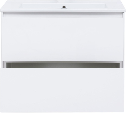 Тумба под раковину Aquanet Милан 85 белый глянец