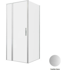Душевой уголок Allen Brau Priority 90x90 3.31026.BA + 3.31044.BA серебро браш