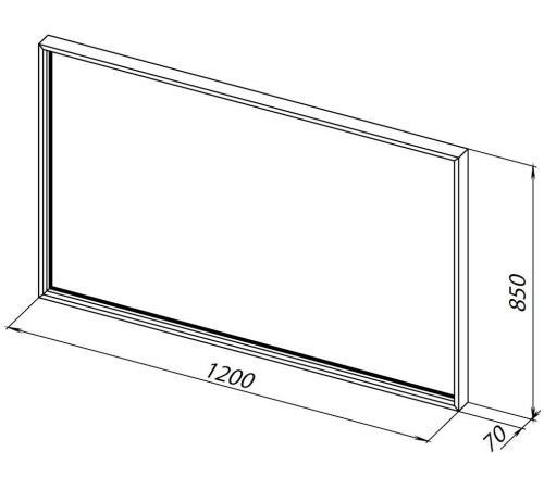 Зеркало Allen Brau Liberty 120 1.330017.BB черный браш