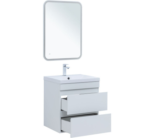 Тумба под раковину Aquanet Нота New 60 белый глянец