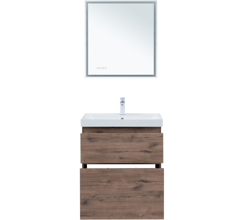 Тумба под раковину Aquanet Алвита New 70 напольная, дуб веллингтон табак