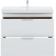 Тумба под раковину Aquanet Ирис New 100 напольная, белый глянец