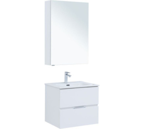 Мебель для ванной Aquanet Алвита New 60 2 ящика, белый матовый