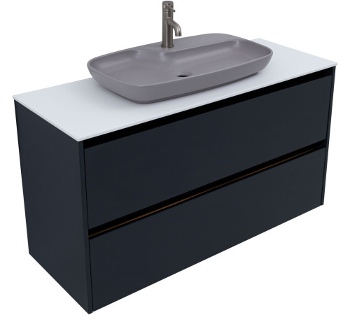 Тумба под раковину Allen Brau Activity 120 1.34007.AM антрацит матовый/черный браш
