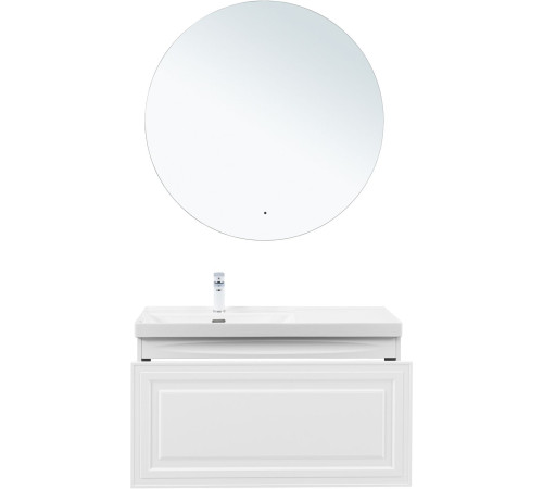 Тумба под раковину Aquanet Агата 100 белый сатин