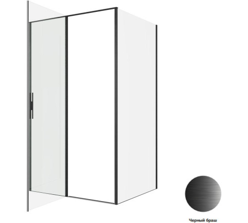 Душевой уголок Allen Brau Priority 120x90 3.31009.BBA + 3.31018.BBA черный браш