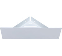 Полка Aquanet Магнум 28x28 белая матовая, угловая