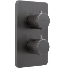 Смеситель для ванны Allen Brau Priority 5.31213-MG (с внутренней частью, 2 выхода) графит браш